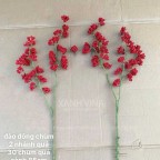 cành đào đông đỏ giả dạng chùm